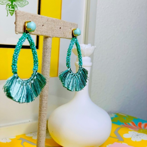 Stella & Dot Anne 2 in 1 Fringe Earrings - Picture 2 of 9